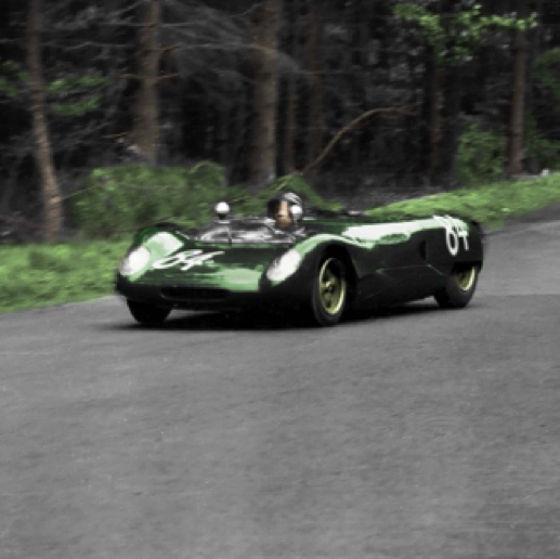 Nurburgring 1962, la Lotus 23 colorisée
